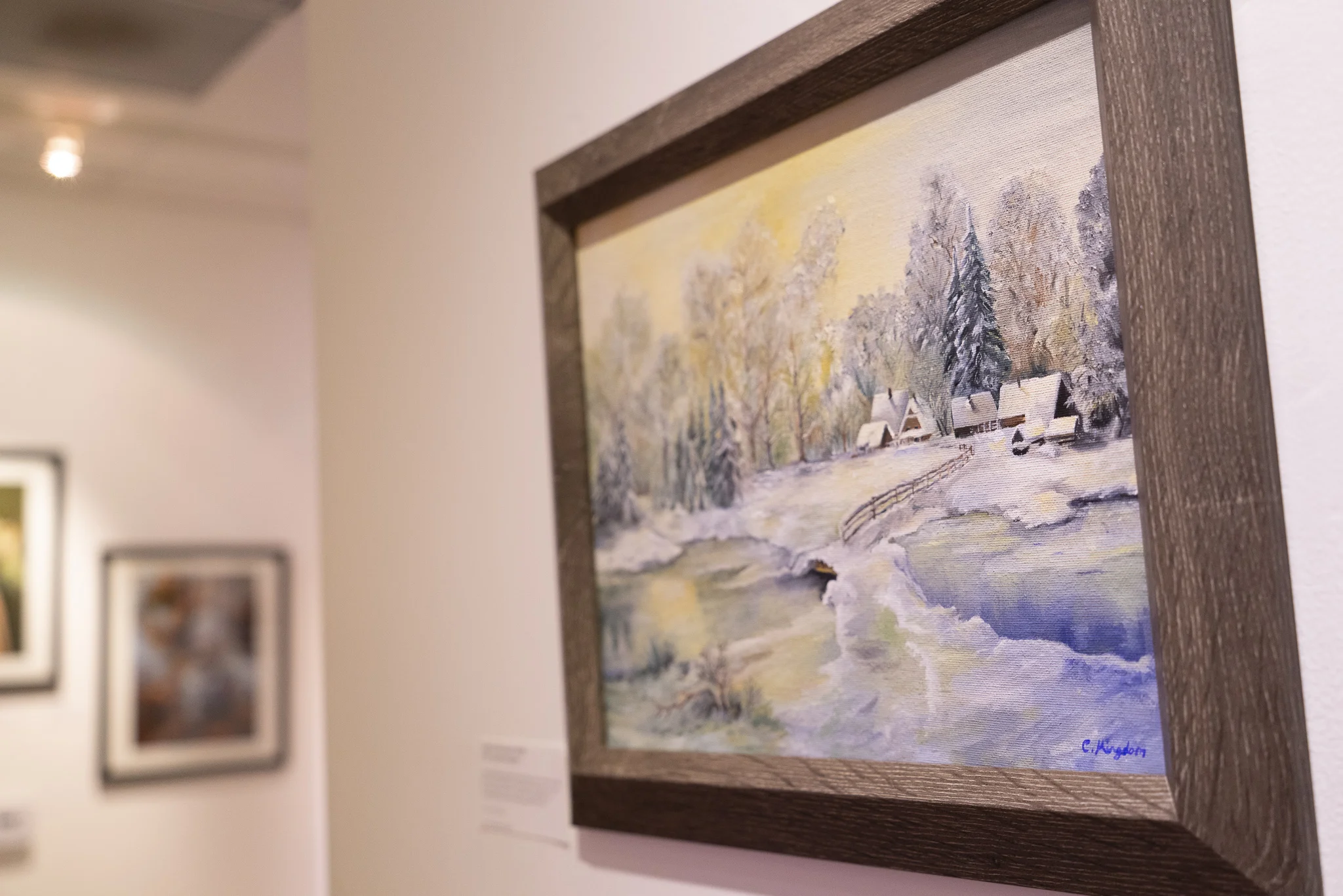 Oil painting by Careena Kingdom , on display for the "Women of Art" exhibition.