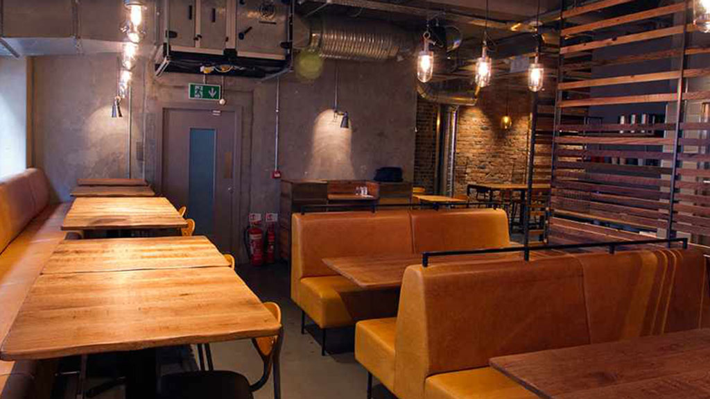 Imli Street Restaurant furniture by HF Contracts.
