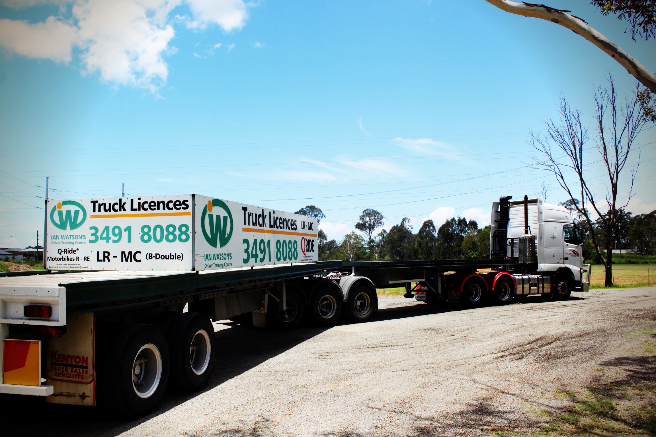 get your MC, road-train, b-double or b-triple licence in Queensland Qld.