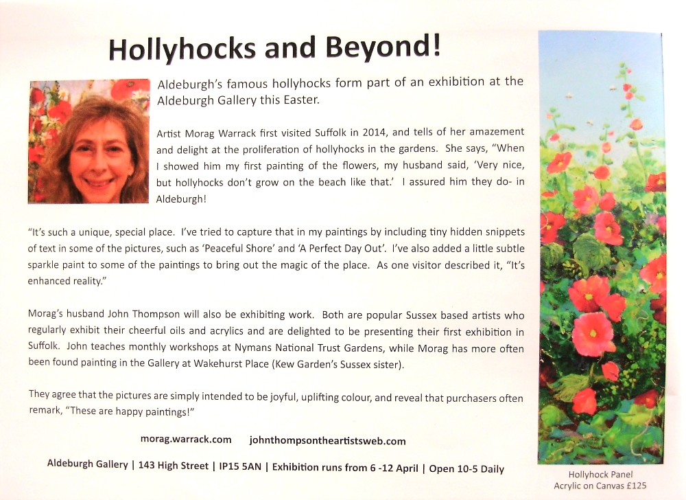 Aldeburgh Times Magazine Article April 2017