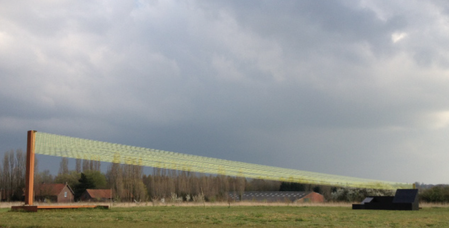 'THE GREEN FLOATING LIGHT LINE' door willy cauwelier / be