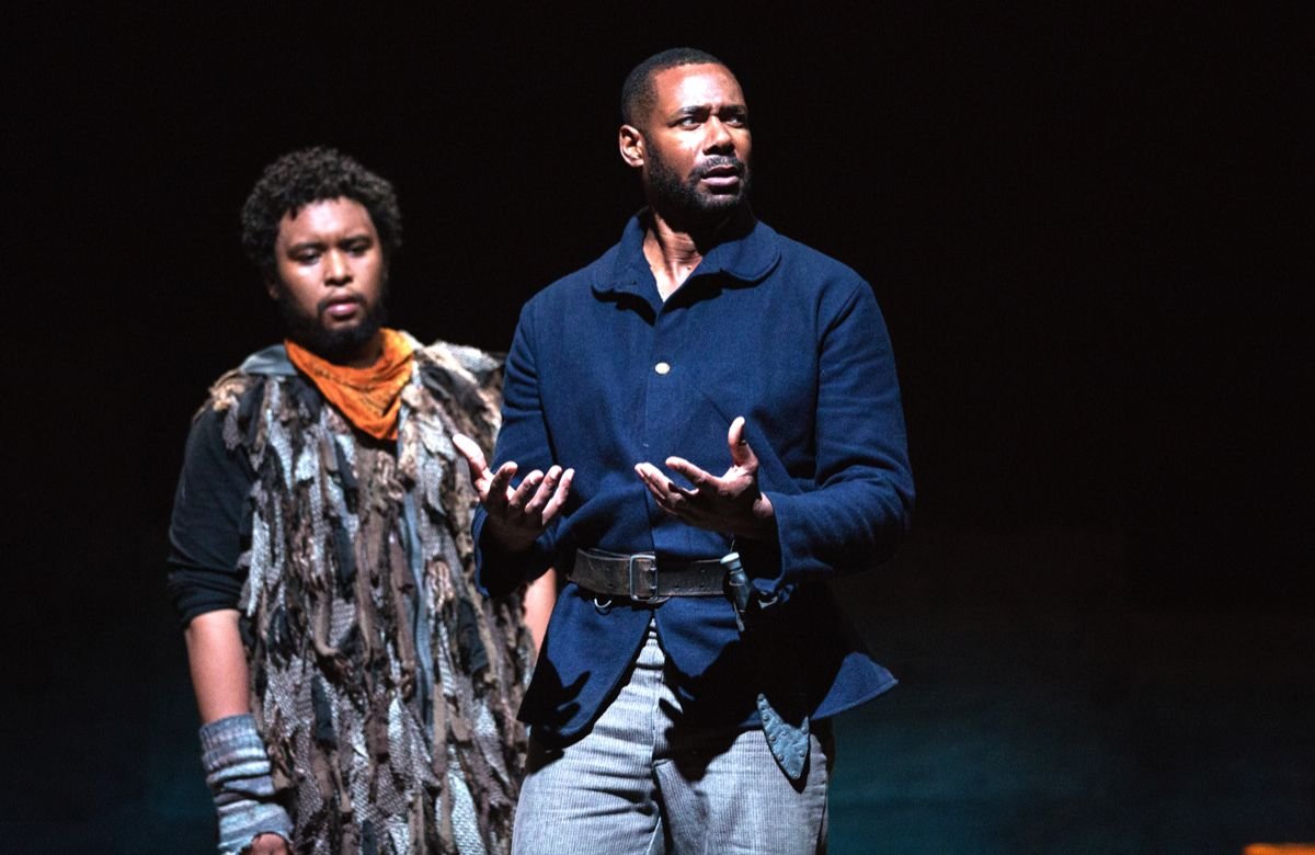 Soulpepper's Father Comes Home From The Wars (Parts I, II, III) got a total of eight Dora nominations, including one for its terrific ensemble, which included Peter Fernandes (left) and Dion Johnstone.