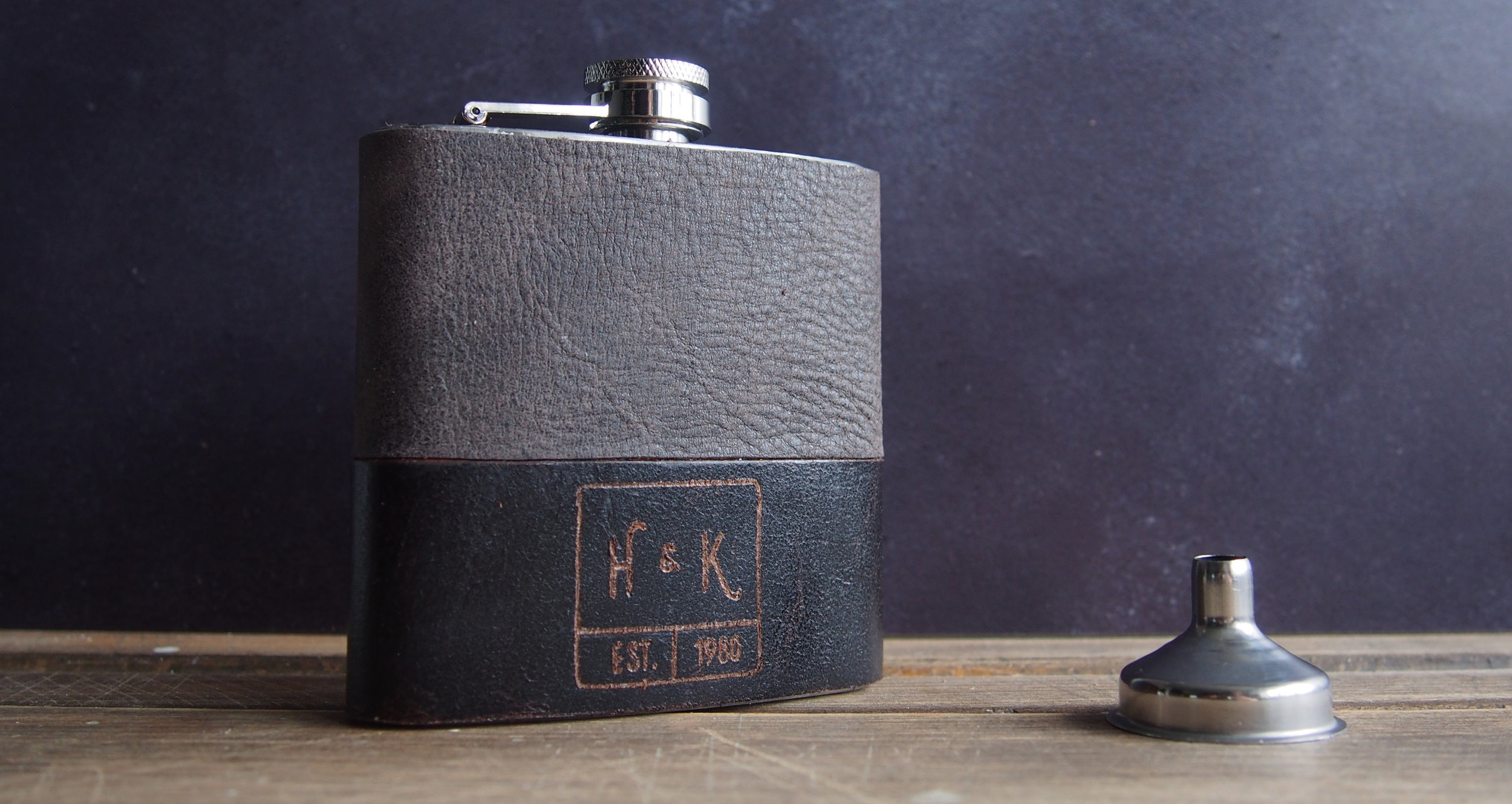 A momento for your wedding day, this monogram flask is perfect for the newly weds. From £35 by HÔRD
