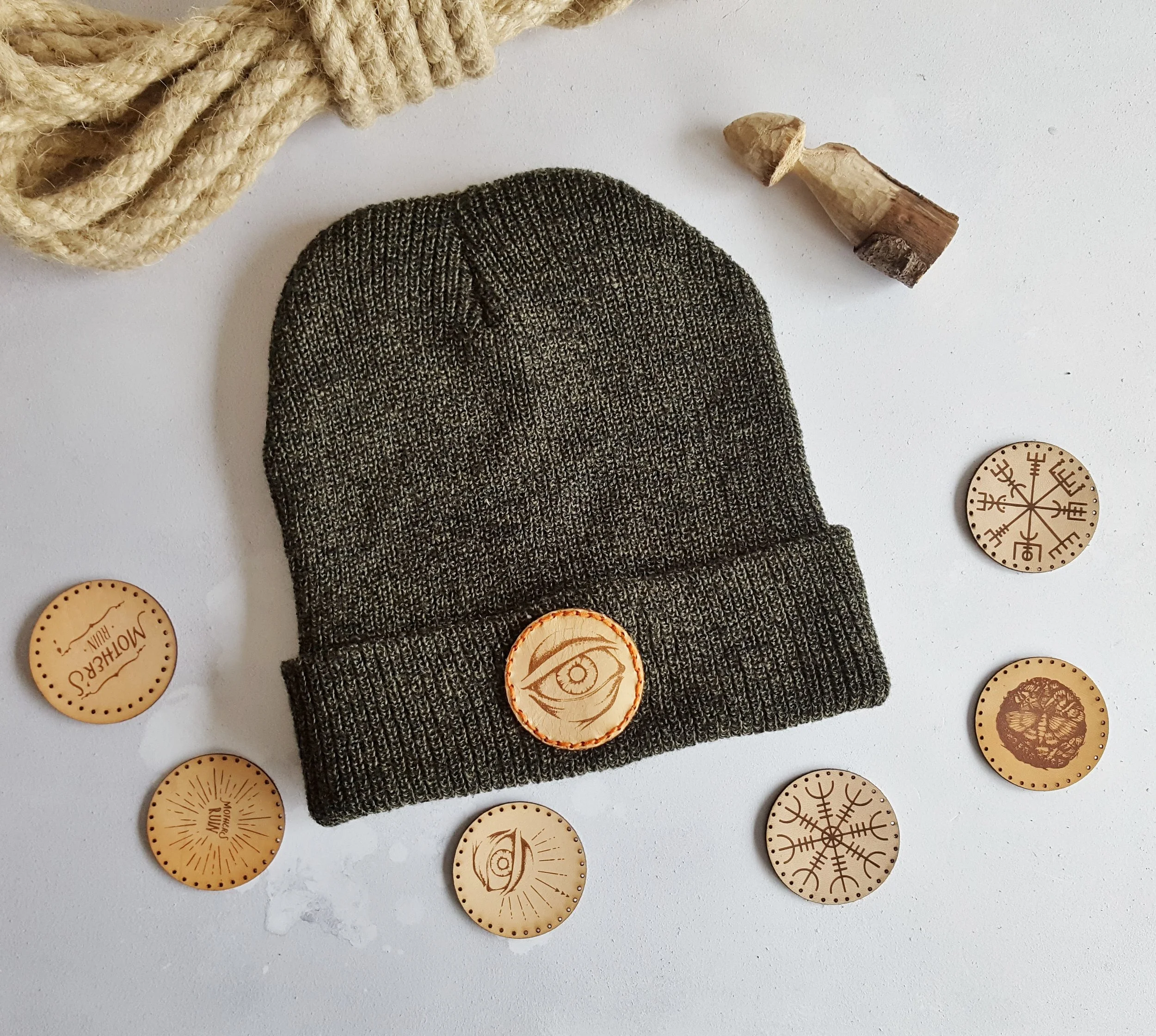 'Third Eye' hat with sewn patch, £20 by HÔRD©