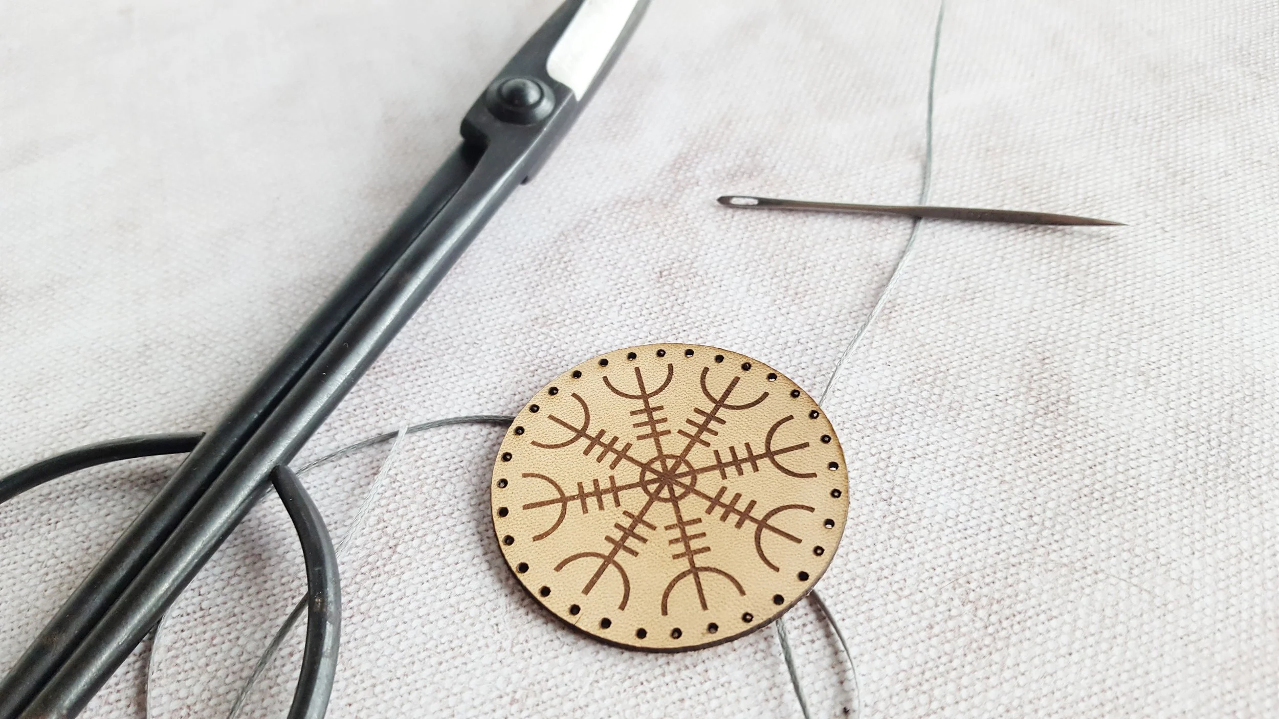 Aegishjalmur Stave Leather Patch, £7 by HÔRD