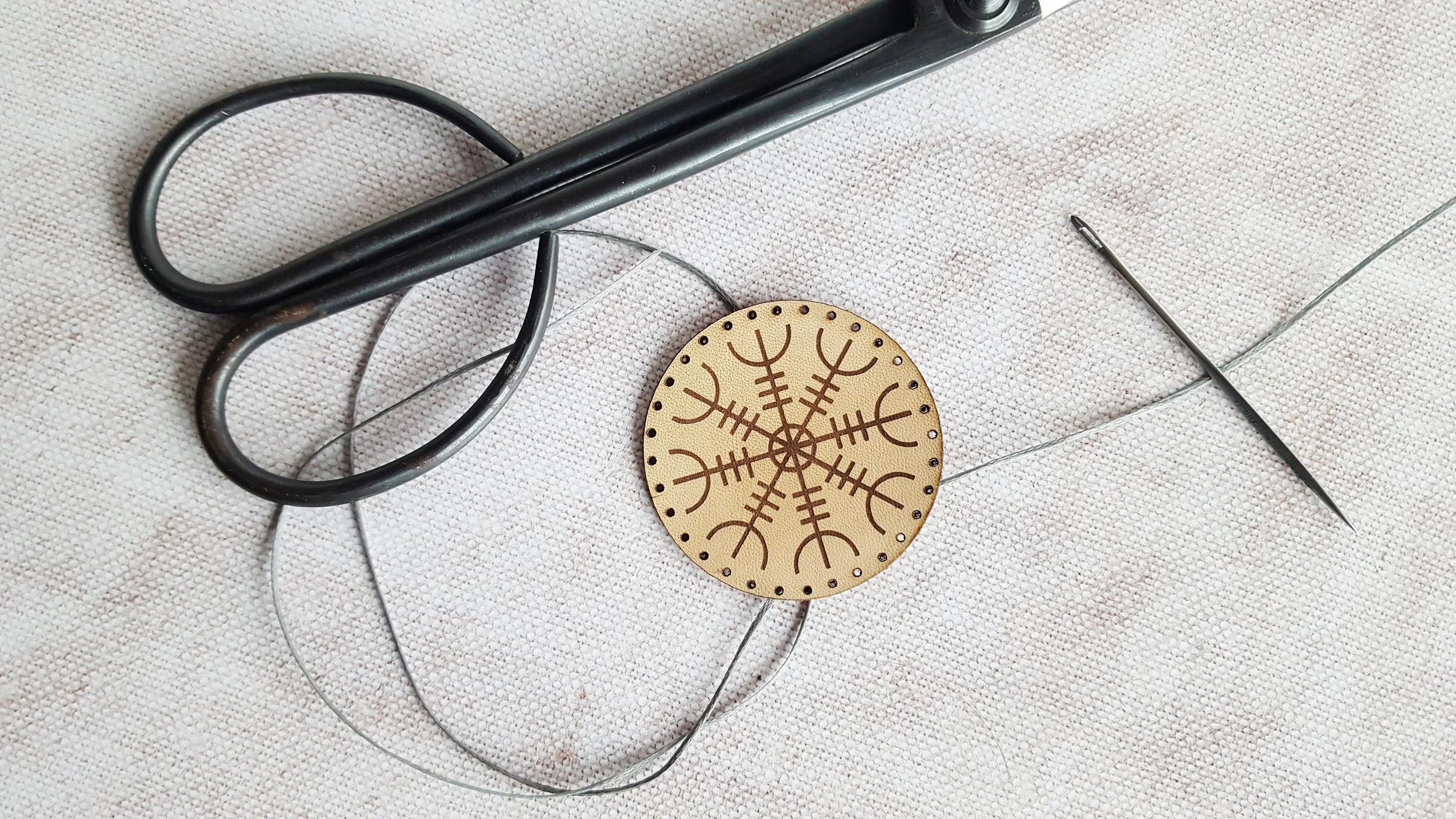 Aegishjalmur Stave Leather Patch, £7 by HÔRD