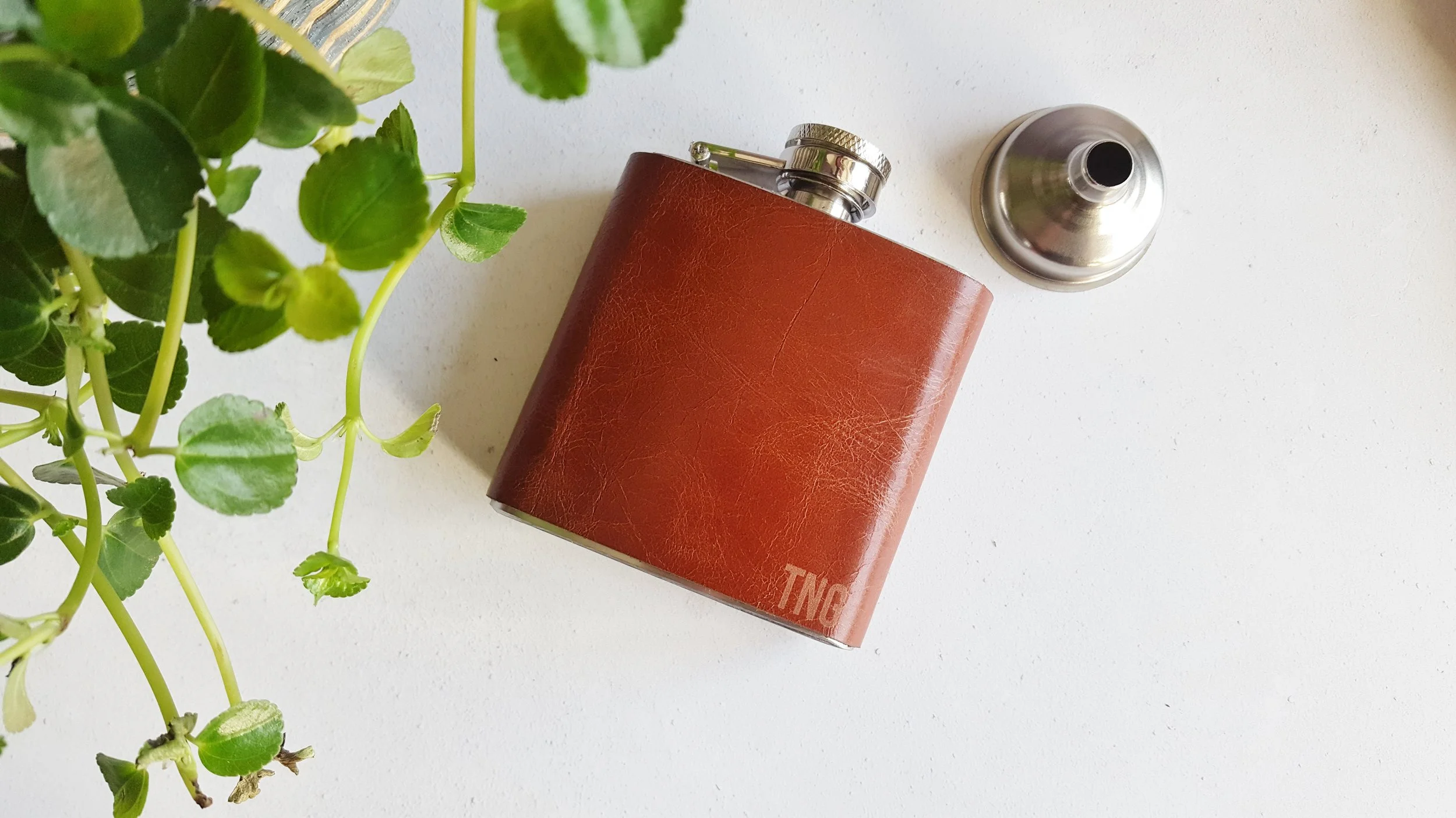Custom Leather Flask by Hord, from £30