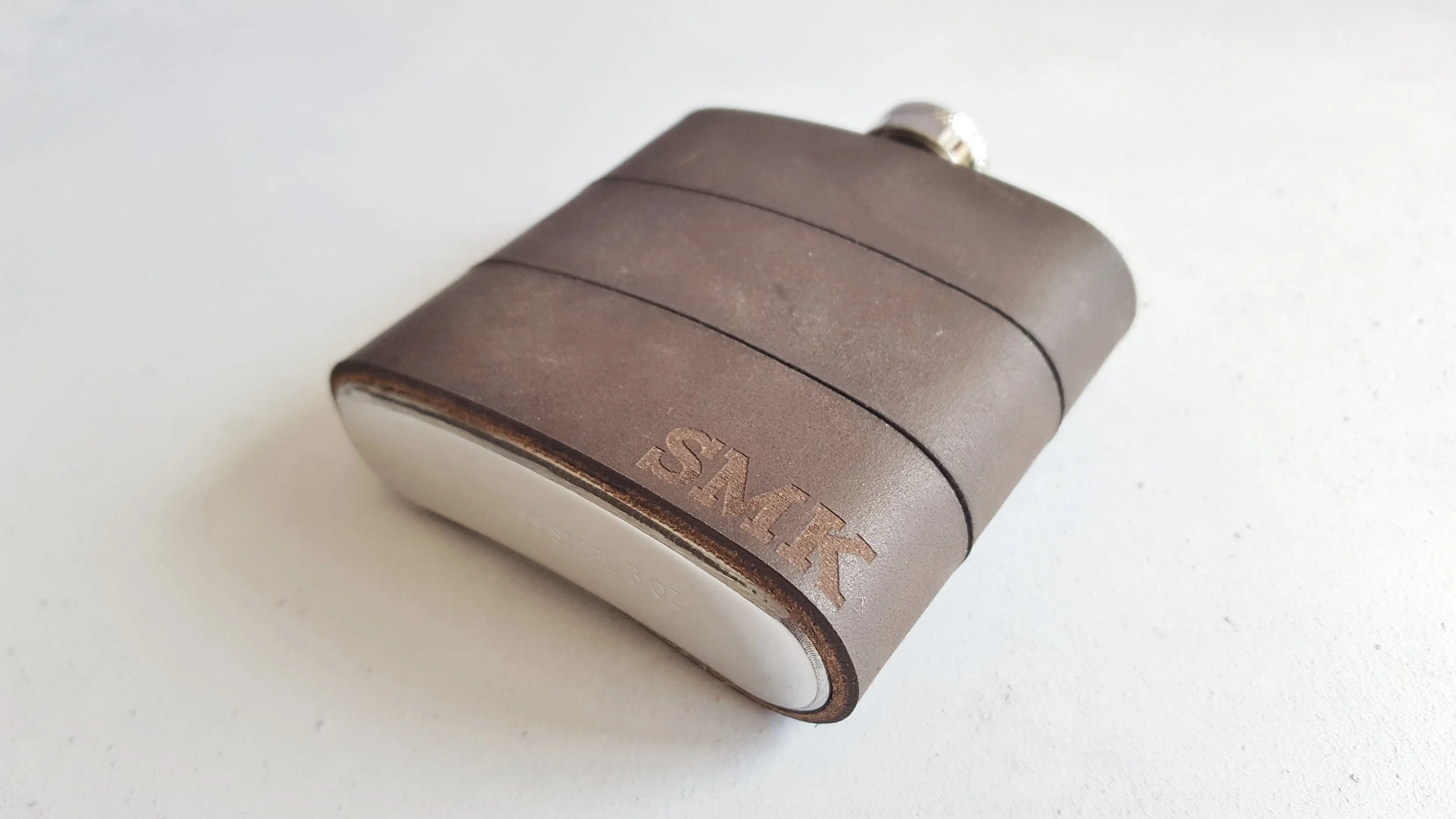 Personalised Leather Hip Flask by Hord, From £30