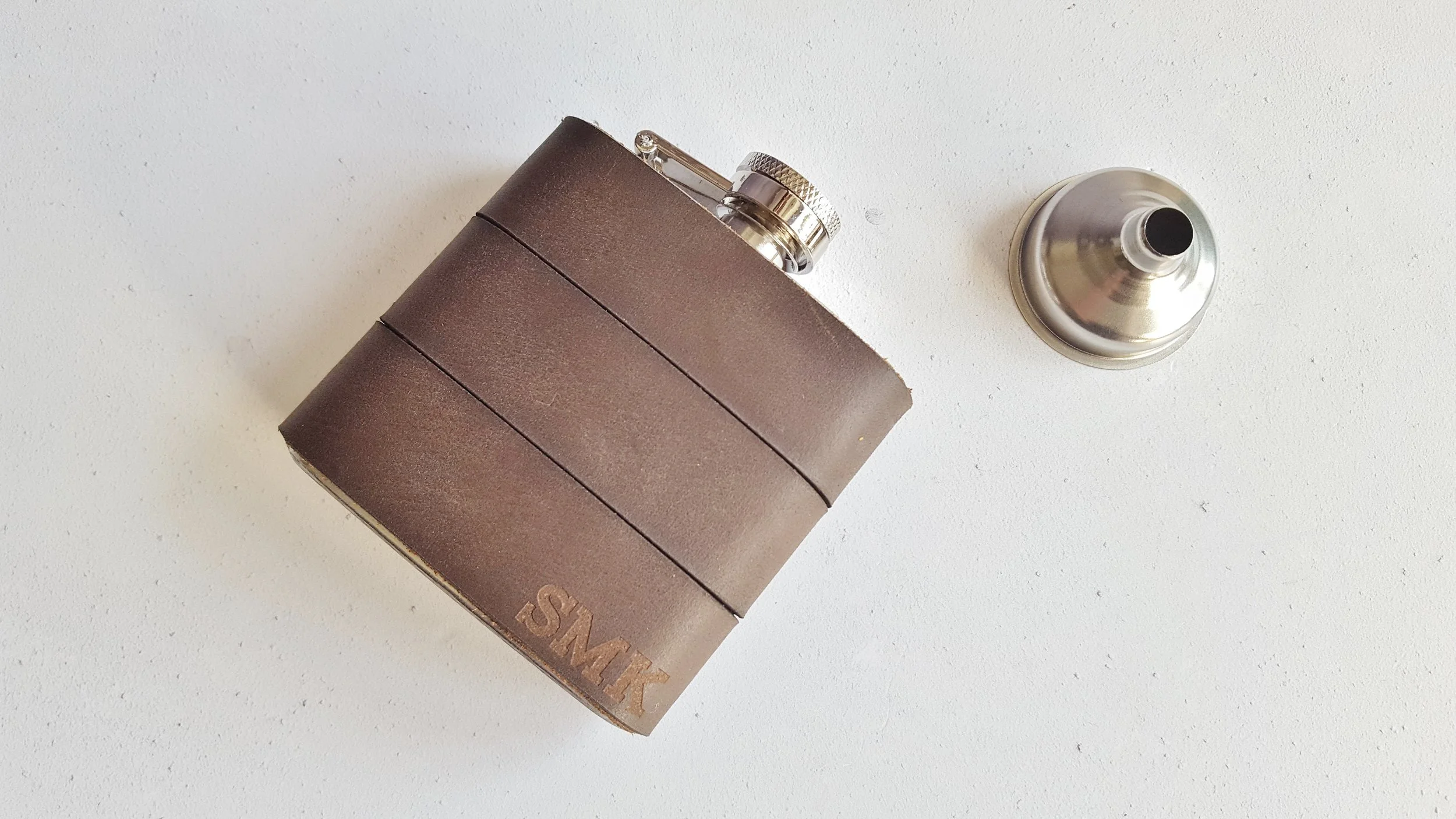 Personalised Leather Hip Flask by Hord, From £30