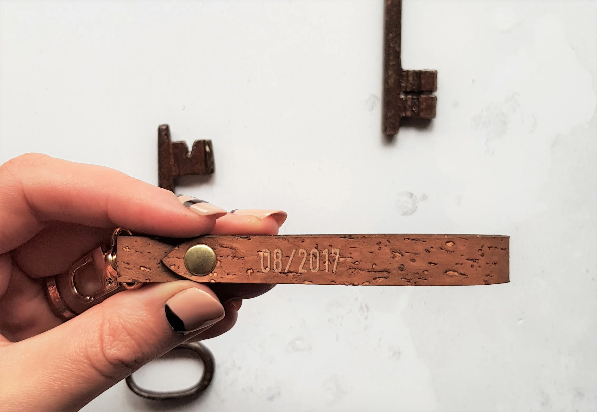Personalised Cork Key Fob - £12 - HÔRD©