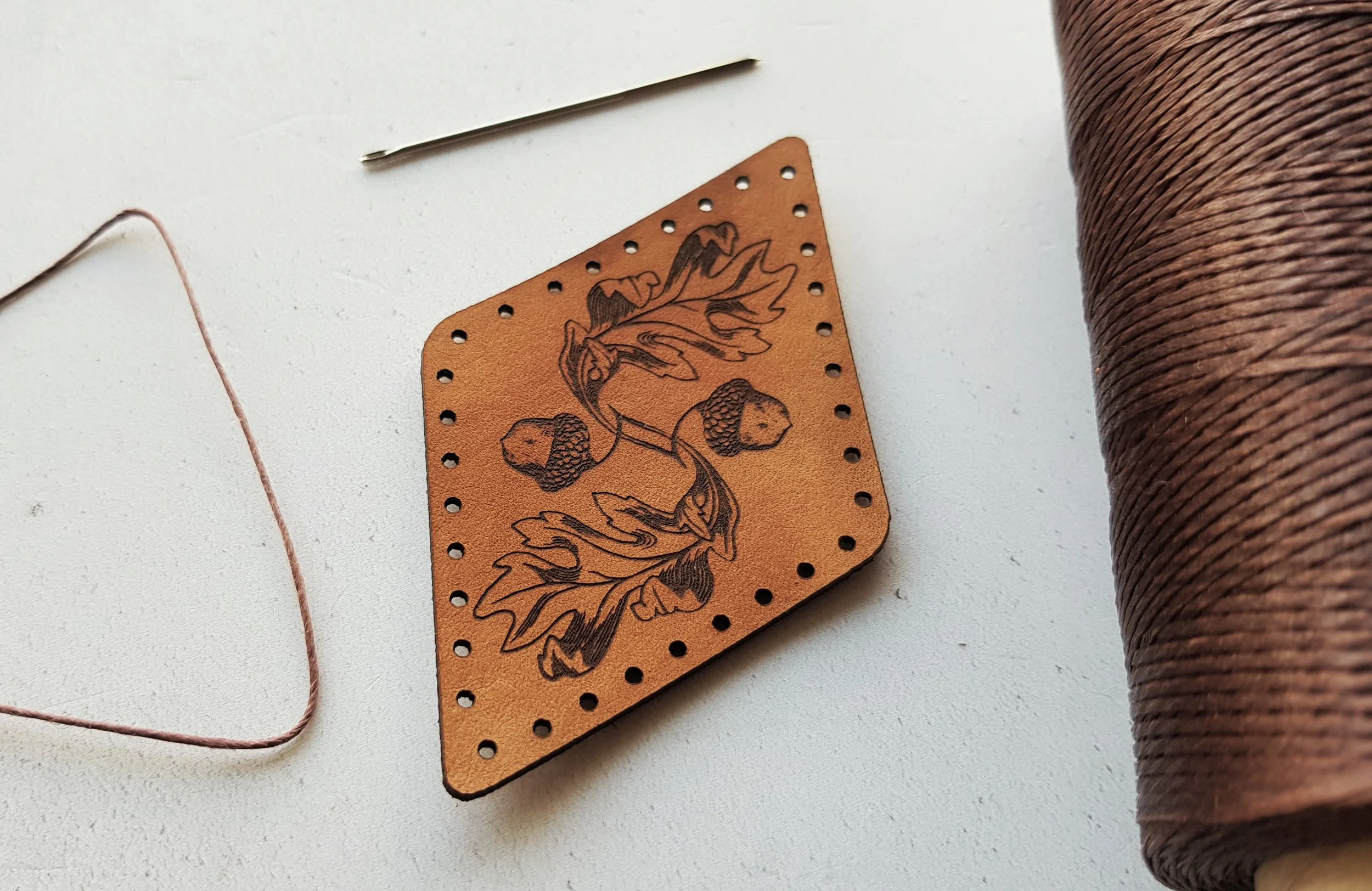 Oak Leaf Leather Patch - £7 - HÔRD©