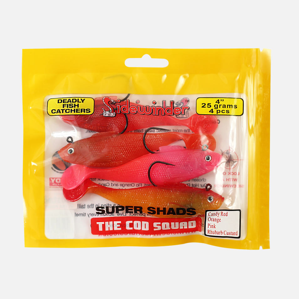 Sidewinder Super Shads _ All Colours _ 4inch and 5 inch 