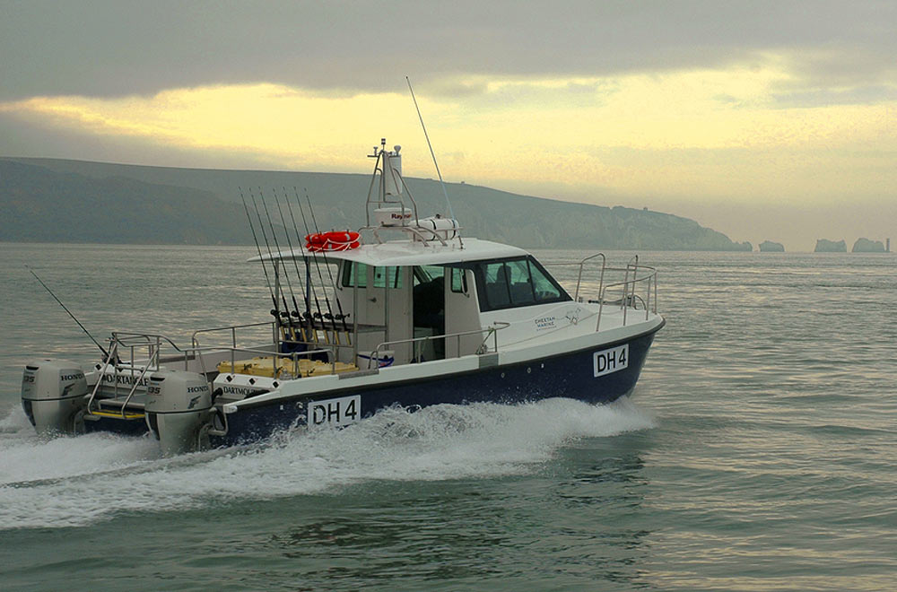 Our sponsored commercial boat 'Dart Angler'.