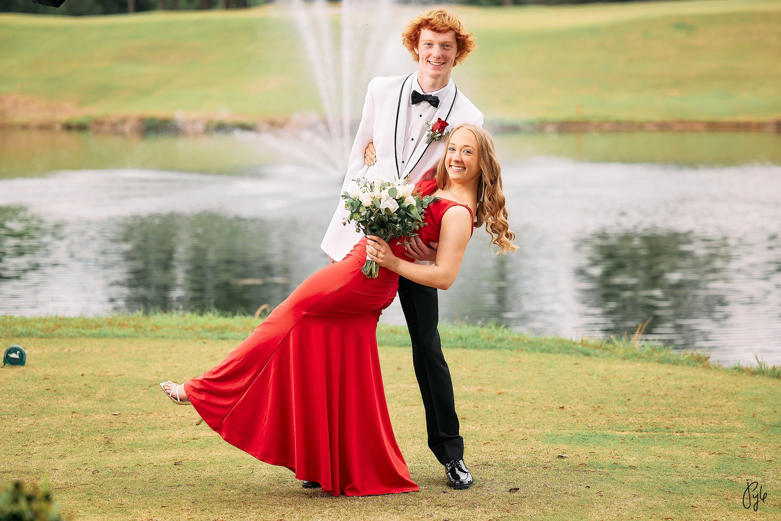 Prom Session, Abby and Bennett, Brookstone Prom, Columbus, Georgia, Green Island Country Club 