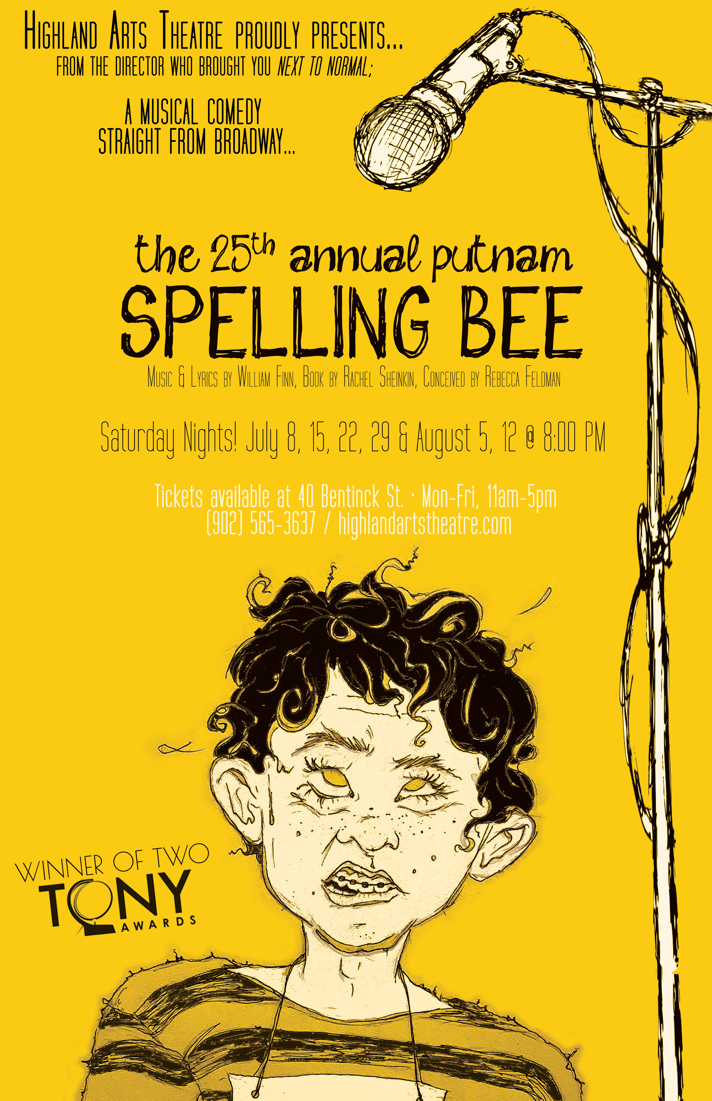 The 25th Annual Putnam County Spelling Bee Highland Arts Theatre