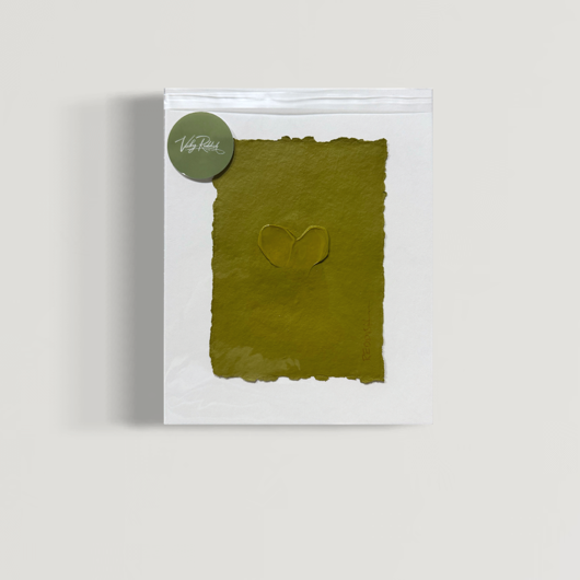Olive - Original Painting on Paper with white mat in sleeve