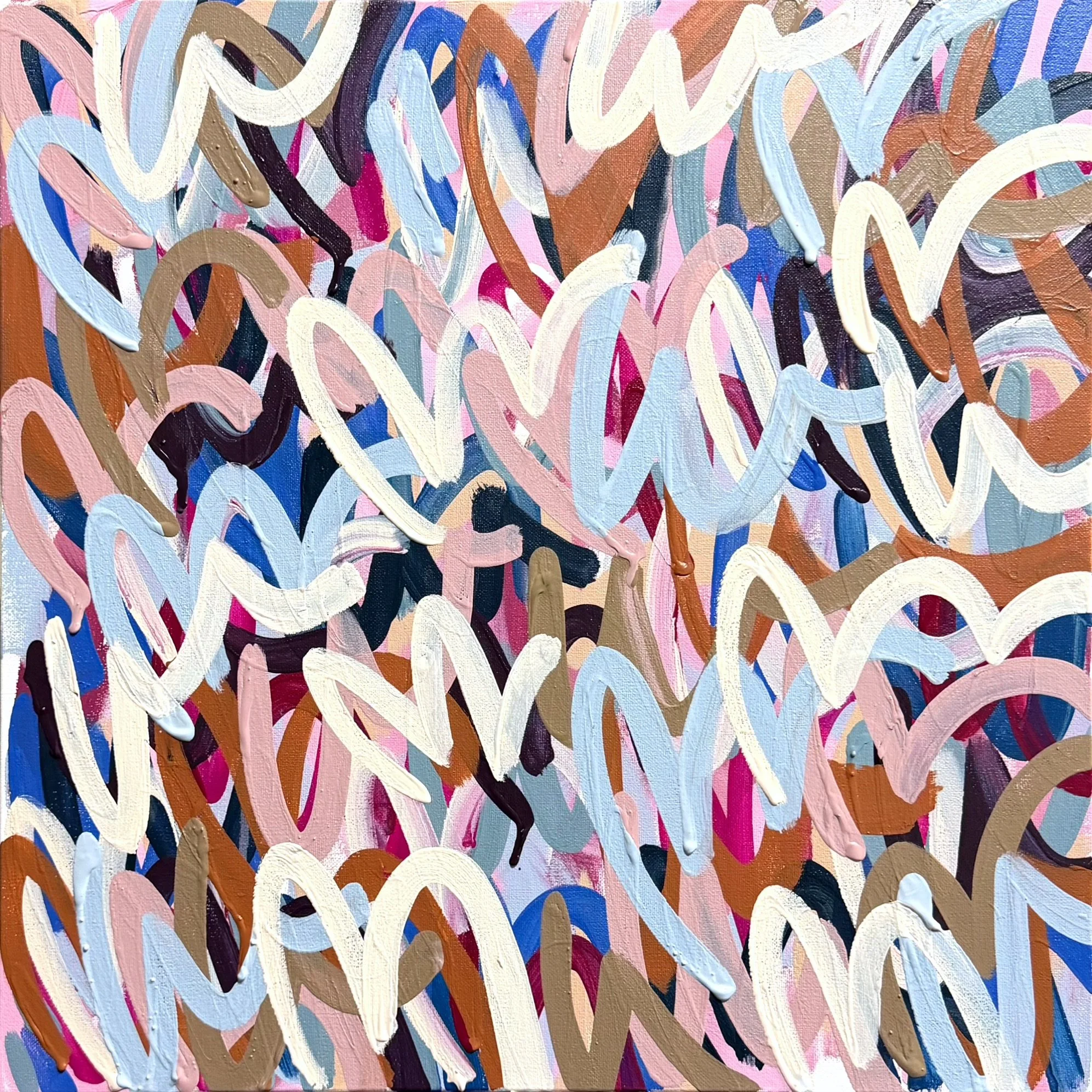 "Winter Warmer" 20x20x.5 Original Painting on Canvas (Framed)