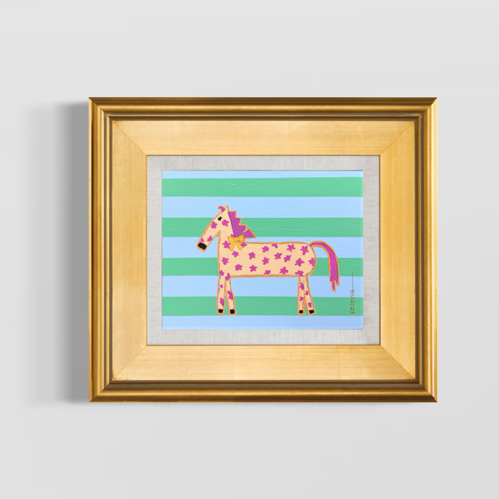 “Gracie" 8x10 original on canvas board with frame