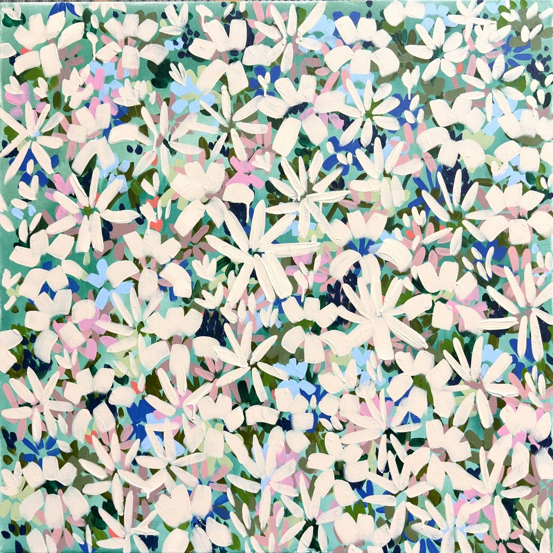 "Everything That Found Us" 36x36x1.5 in Original Painting on Canvas