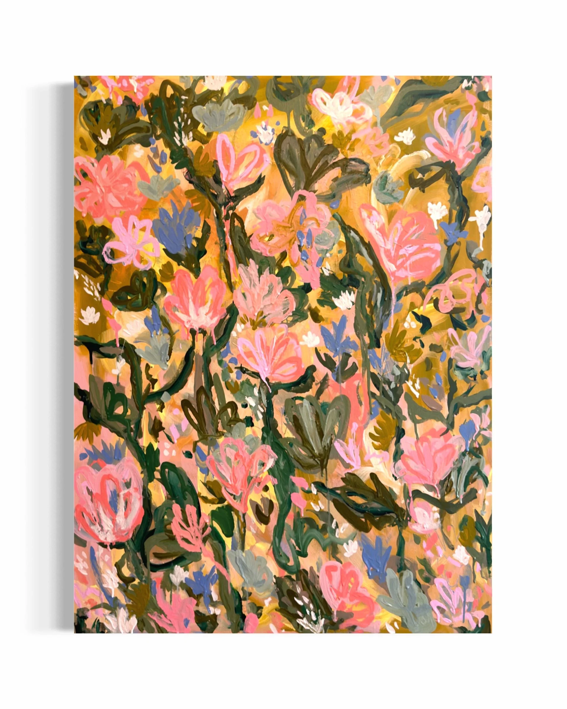 "Always Chasing Summer" 40x30x1.5 inches - Original Painting on Canvas
