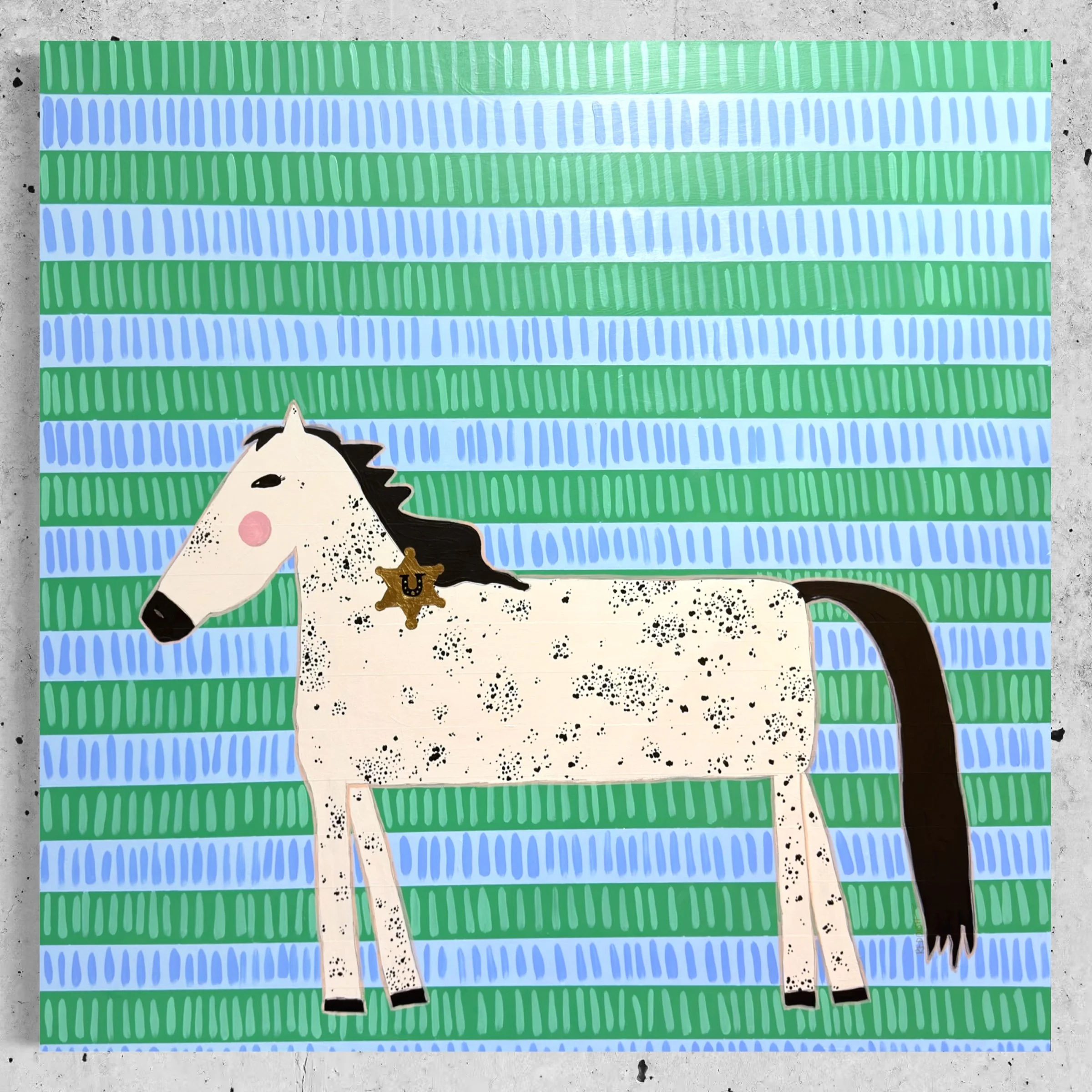 “Texas” 36x36x1.5 original on Wood