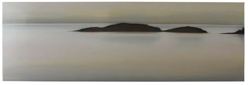   Islands II,  2010, Oil on Canvas, 13 x 40, sold 