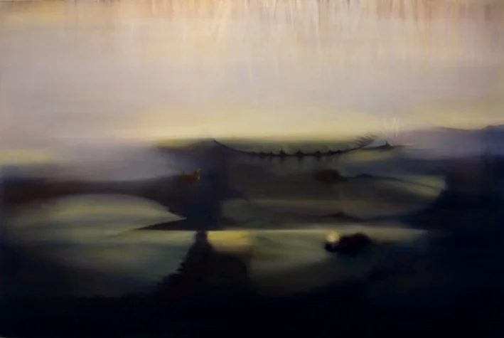  Lily pads VII, 2008, Oil on Canvas, 48 x 72, sold 