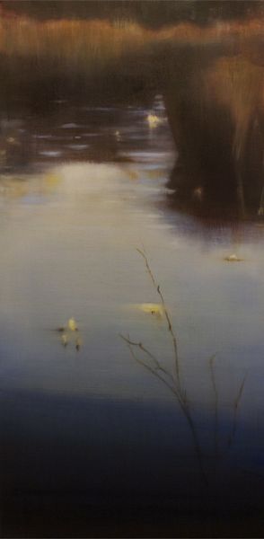 Lily Pads VIII, 2010, Oil on Canvas 36 x 18