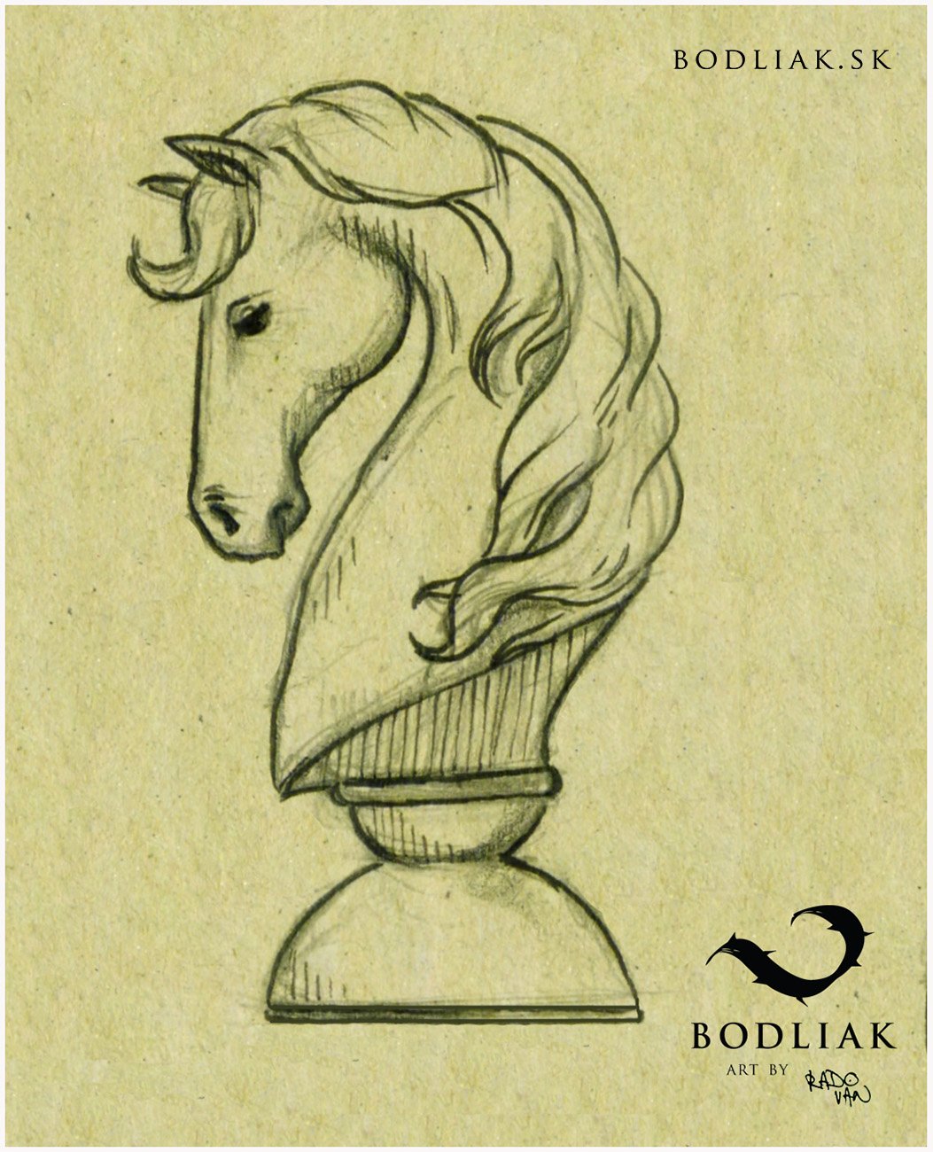 šachový kôň ... 120 eur/15cm