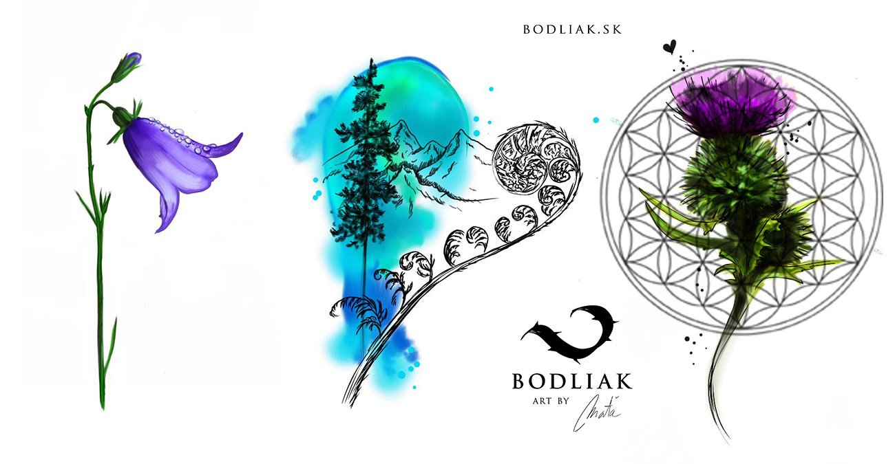  bodliak-bodliaktattoo-tattoo-tetovanie-volny-motiv-motive-design-flowers-fern-mountains-tree 