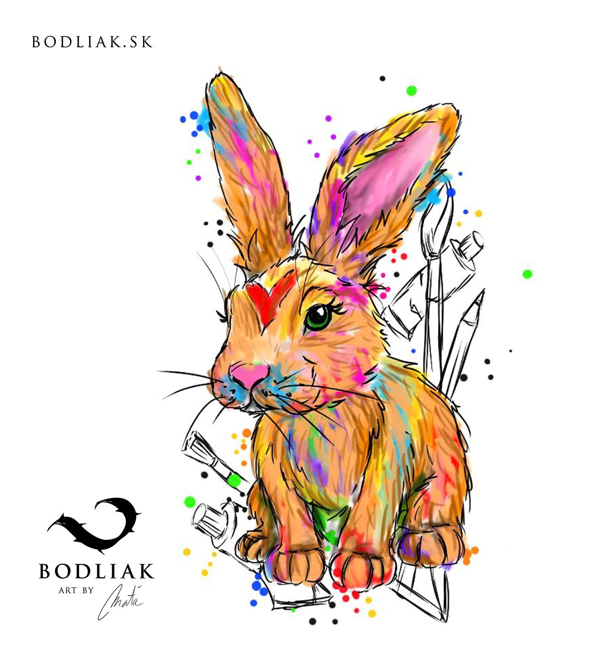  bodliak-bodliaktattoo-volny-motiv-tetovanie-tattoo-colourtattoo-design-mata-zajac-rabbit-art 