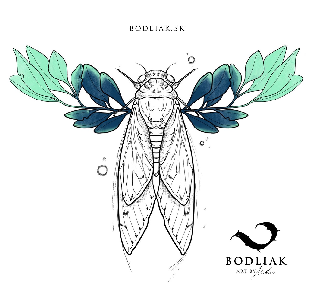  bodliak-bodliaktattoo-motiv-design-original-nika-tetovanie-tattoo-colour-colourtattoo-priroda-hmyz-nature 