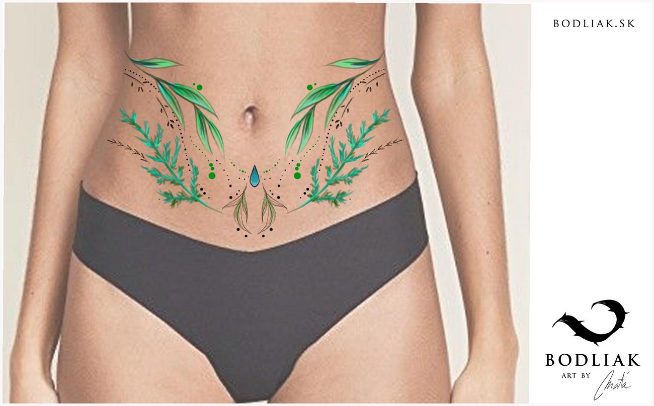  bodliak-bodliaktattoo-volny-motiv-tetovanie-tattoo-colourtattoo-design-mata-nature-priroda-leaves-listy-ornamentika 