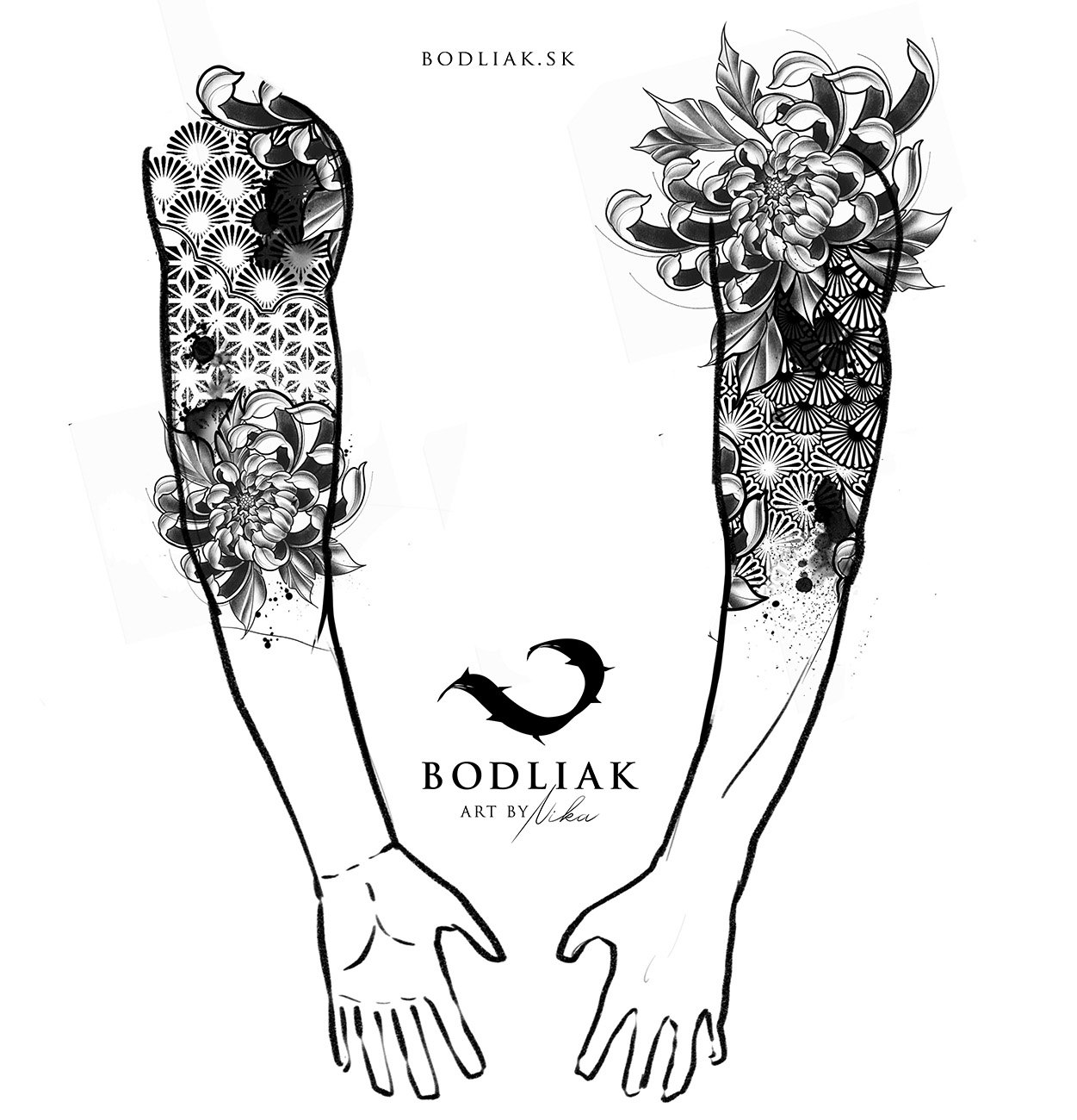  bodliak-bodliaktattoo-motiv-design-freedesign-original-nika-tetovanie-tattoo-black-blacktattoo-flowers-kvety-geometry-geometria-abstract-splechy 