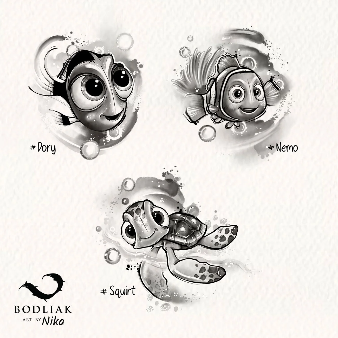 NemoTattoo_DoryTattoo_SquirtTattoo_FindingNemoTattoo_FindingDoryTattoo_DisneyTattoo_CartoonTattoo_PixarTattoo_TattooDesign_Navrh_Nika_Zilina_BlackAndWhiteWork_Fineline_Illustrative_Tattooidea_230.jpg