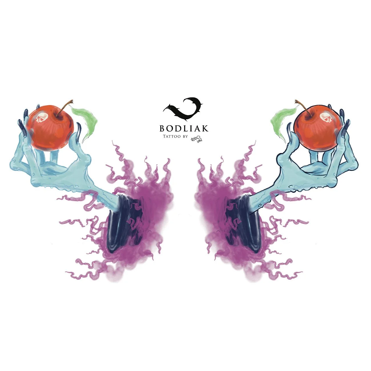 Witch_Hand_Zombie_Apple_Poison_Fruit_Magic_Spooky_Fantasy_Creepy_Skull_Reflection_Symmetry_Gothic_SketchTattoo_Bodliak_BodliakTattoo_Zilina_Volny_Motiv_Tetovanie_Navrh_Radovan_Color_TattooDesign_BodyDesign_TattooIdea_412.jpg