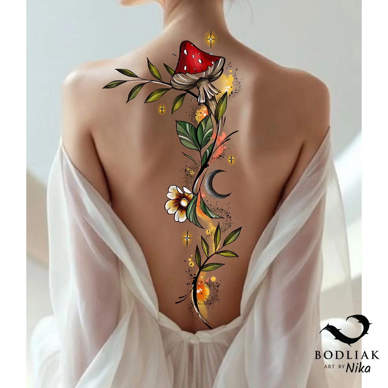 colorful_mushroom_botanical_spine_tattoo_placement_women_back_fine_line_moon_leaves_nature_design_Navrh_Nika_Zilina_ColorfulTattoo_Fineline_Illustrative_Tattooidea_245.jpg