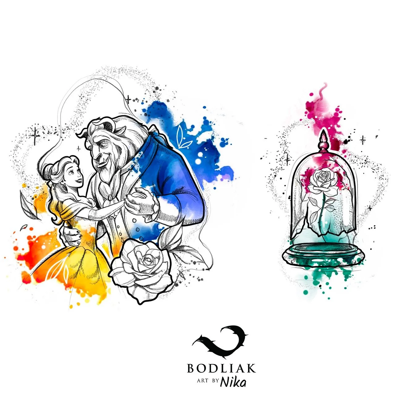 BeautyAndTheBeast_DisneyTattoo_BeautyAndTheBeastTattoo_CartoonTattoo_KraskaaZvieraTattoo_TattooDesign_Navrh_Nika_Zilina_Colorwork_Fineline_Illustrative_Tattooidea_227.jpg