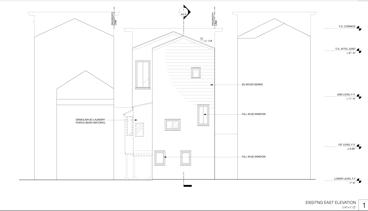 And the proposed elevation:
