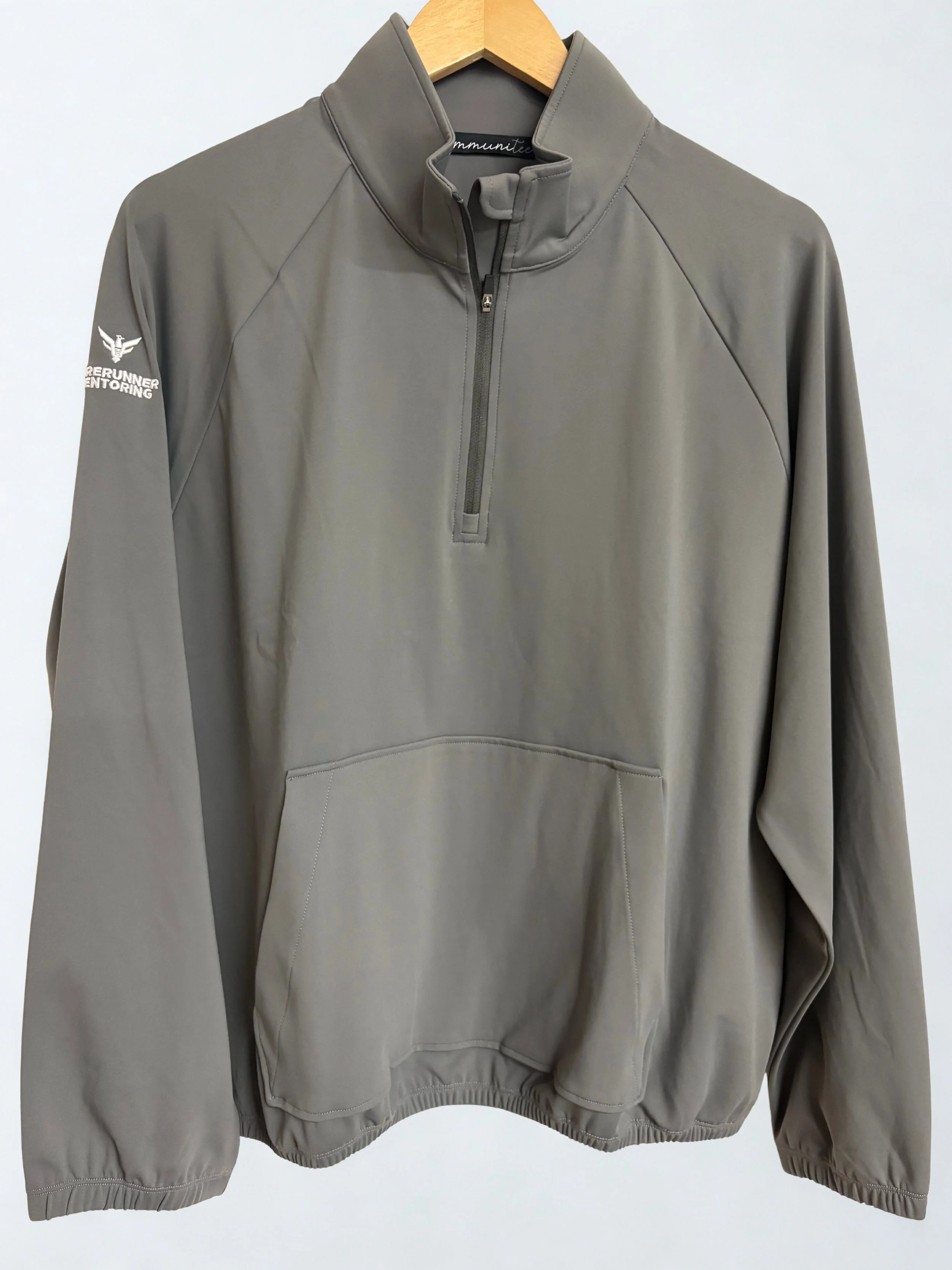 Women's Quarter Zip Pullover - Gray