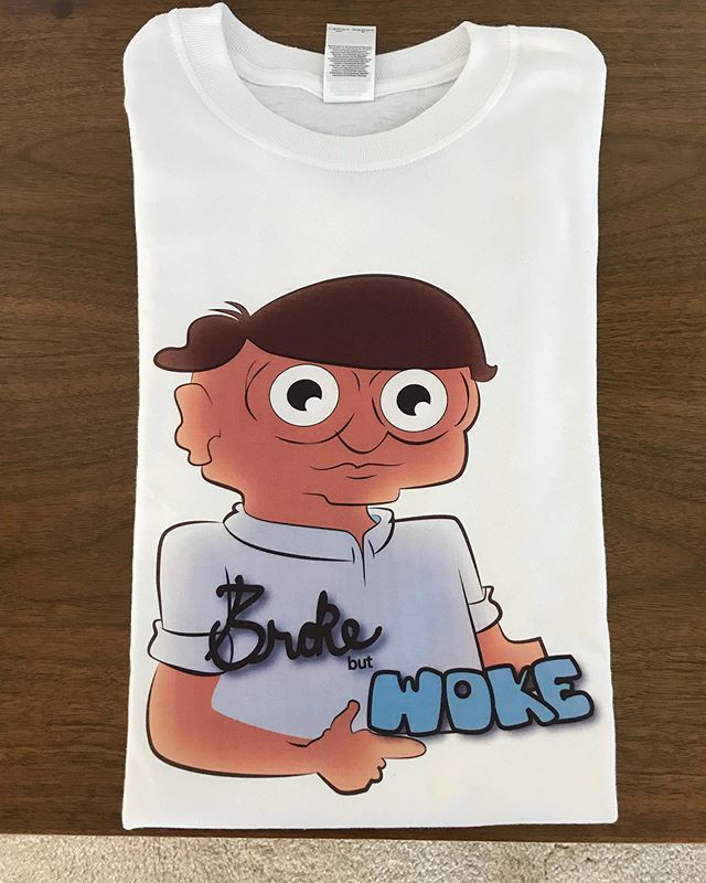 Don’t forget to pick up your “Broke but Woke” shirts before they’re out. Link in bio. Please DM me if you have any problems making a purchase. #thehustleisreal #chicagoartist #chicagoartists #coffee #illustratorsoninstagram