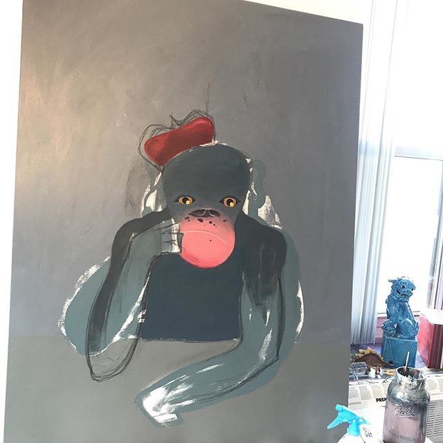 Here’s what I worked on today. Got some painting done here behind the couch. #behindthecouch #painting #deftones #music #coffee #art #paint #keephopealive #wildlife #hope #hopefiend #thehustleisreal #chicagoartists #chicagoartist #chicago #chi