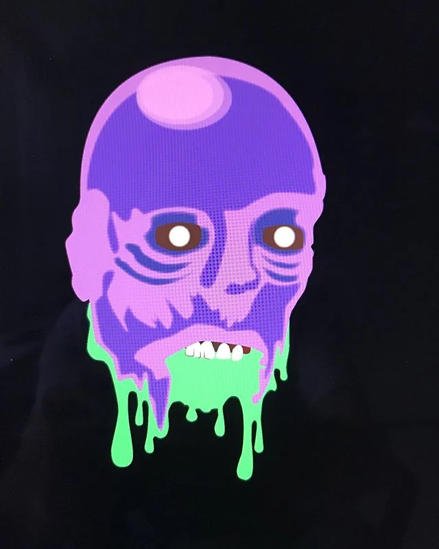 Reworked the color pallet and trying to make this as good a design as I can figure out how. #illustrator #zombies #zombie #chicagoartist #chicagoartists #illustratorsoninstagram #illustrators #brains #designer #aspiring #love #tostarveanartist #starvingartist