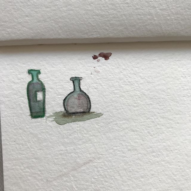 Bottle doodles in watercolor. #doodles #watercolor #sketchy #illustration #illustratorsoninstagram #chicagoartists #chicagoartist #keephopealive #thehustleisreal #draweveryday