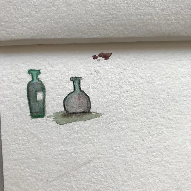 Bottle doodles in watercolor. #doodles #watercolor #sketchy #illustration #illustratorsoninstagram #chicagoartists #chicagoartist #keephopealive #thehustleisreal #draweveryday