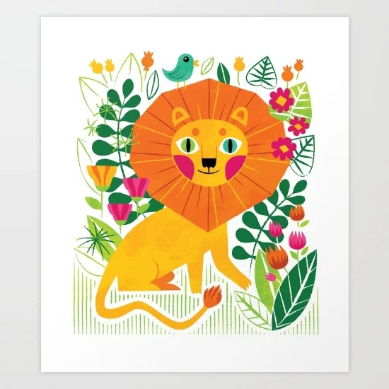 Nursery Art Print - Lion