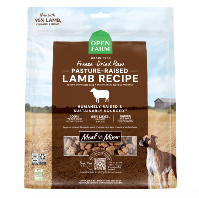 Open Farm Freeze Dried Lamb Recipe for Dogs