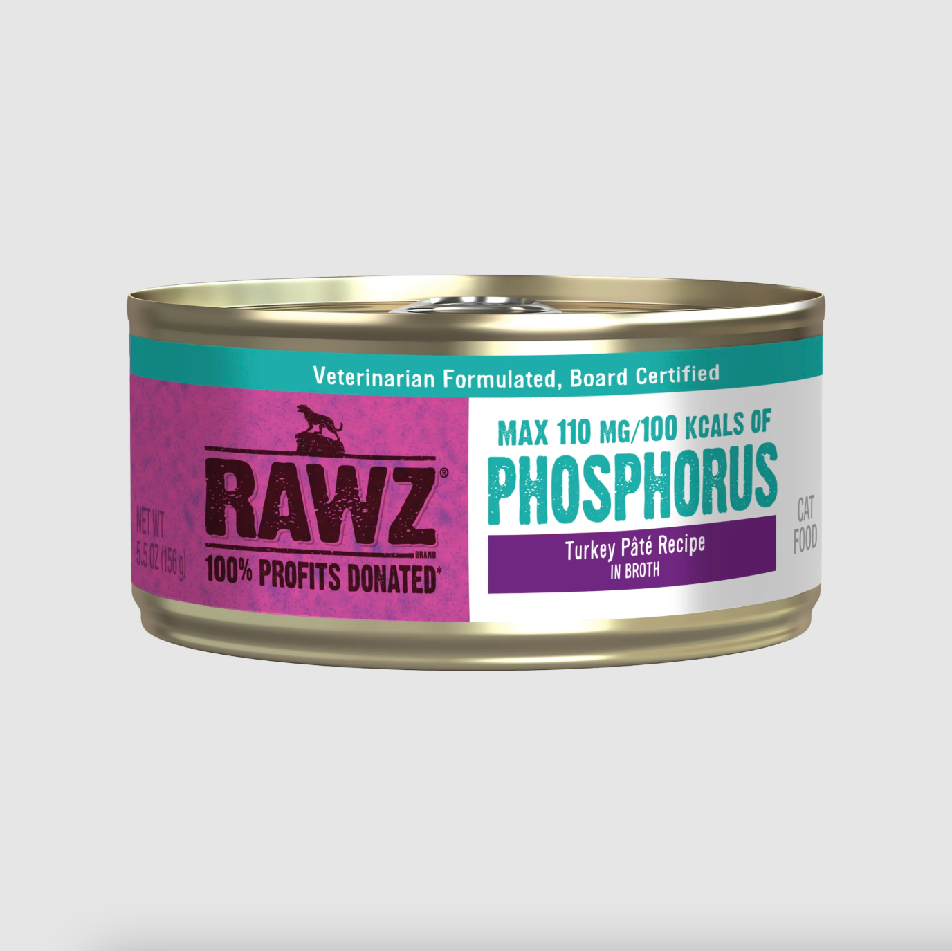 Rawz Lower Phosphorus Turkey Pate for Cats with Kidney Disease