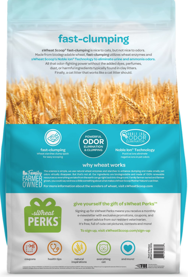 fast clumping swheat scoop
