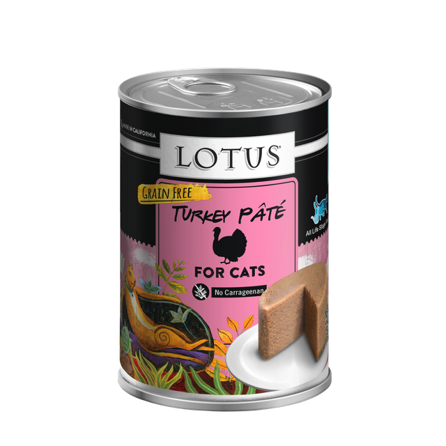 Lotus Turkey Pate Cat Can 12.5oz 01
